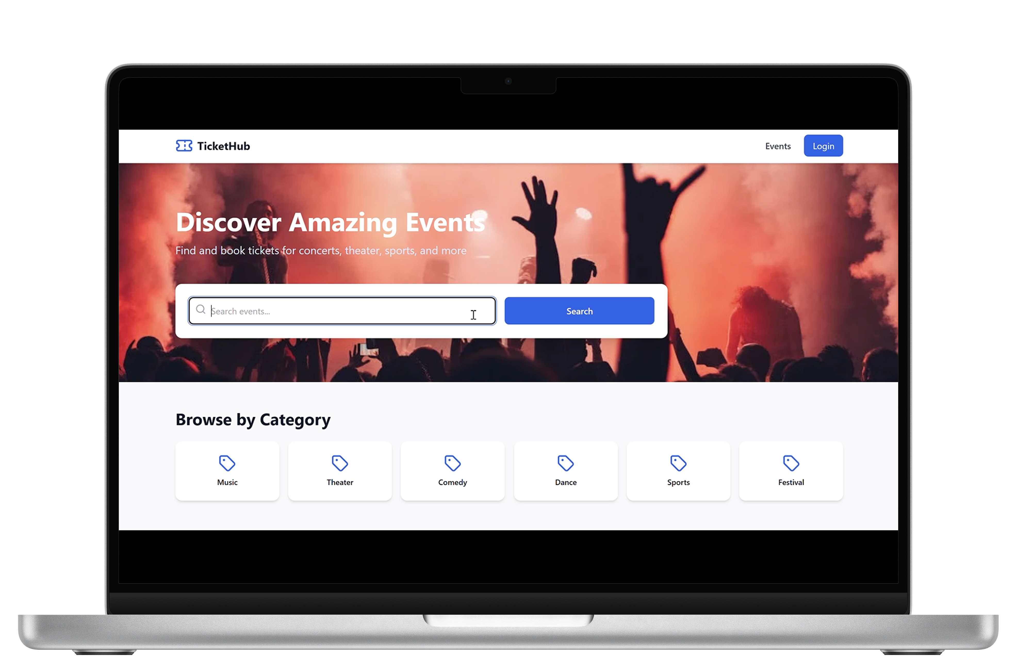 TicketHub Mockup